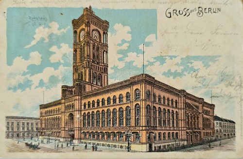 Berlin rathaus 1901 - ak,