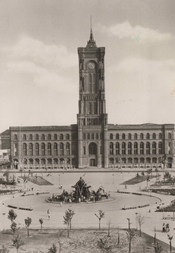 Ddr postkarte berlin rathaus - postkarte,