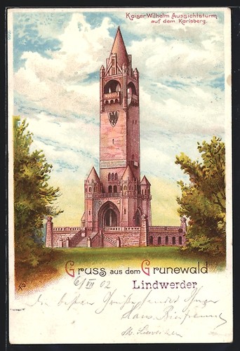 Lithographie berlin grunewald - lithographie, berlin-grunewald