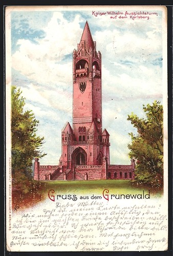 Lithographie berlin grunewald - lithographie, berlin-grunewald