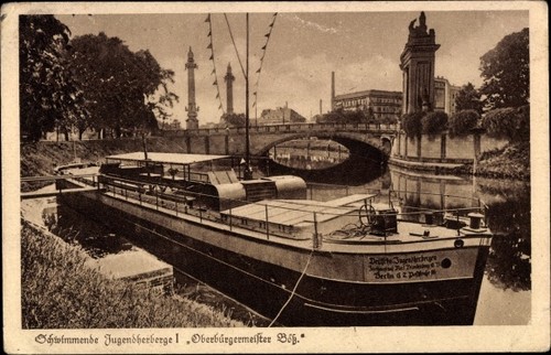 Berlin mitte schwimmende - ak,