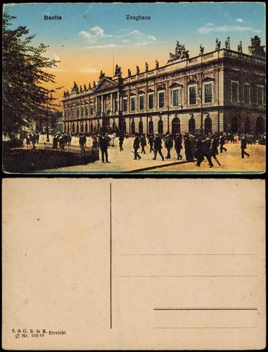 Ansichtskarte berlin zeughaus - berlin,