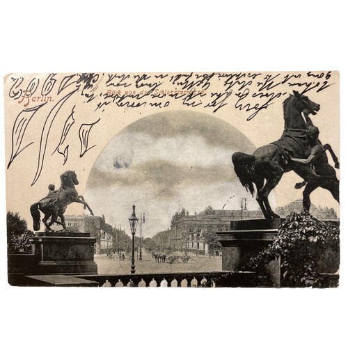 Postkarte berlin gelaufen - ak,