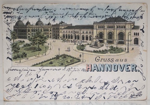 Alte postkarte hannover ernst - alte,