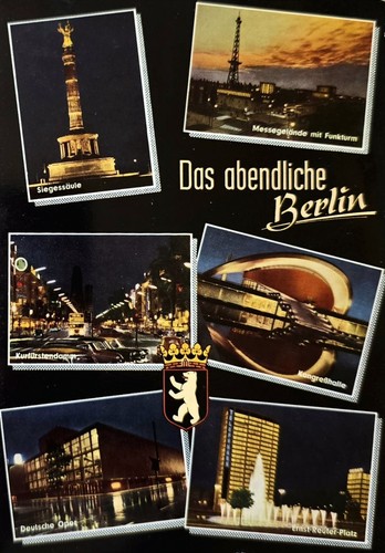 Berlin 1960er postkarte - berlin,