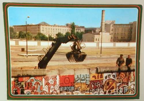 Foto postkarte berliner mauer - postkarte,