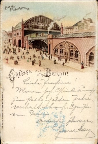 Litho berlin bahnhof - berlin,,