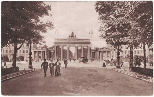 Alte berlin brandenburger - ak, berlin,