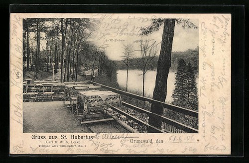 Berlin grunewald gasthof - ak, berlin-grunewald,