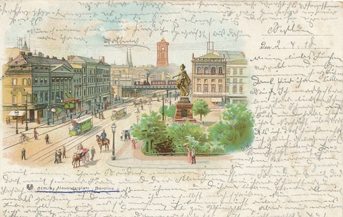 Berlin litho alexanderplatz - berlin,