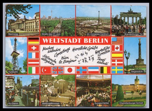 Ansichtskarte berlin straße - ansichtskarte, /