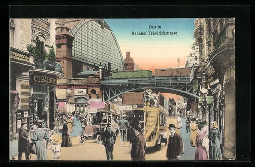 Berlin straßenansicht am - ak,