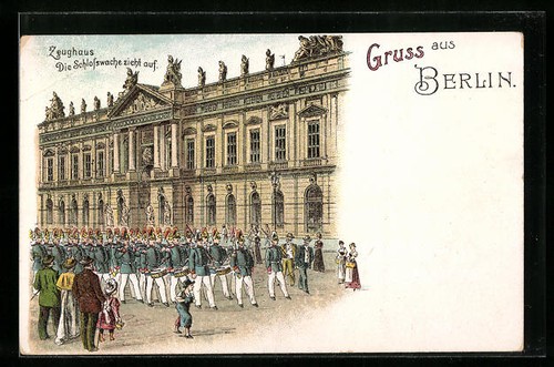 Lithographie berlin zeughaus - lithographie, berlin,