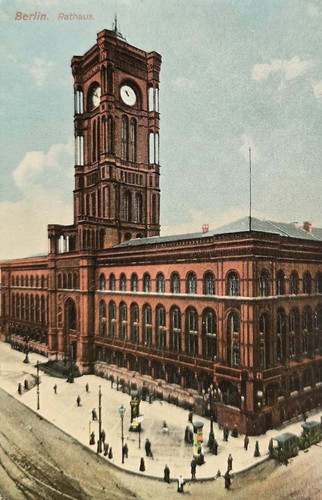Berlin rathaus 1920 - ak,